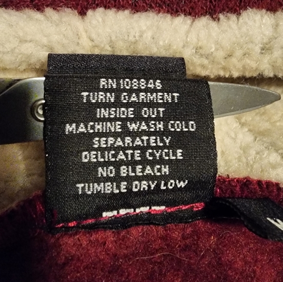 Kuhl red fleece trim full zip hooded jacket SZ Med - Picture 8 of 8